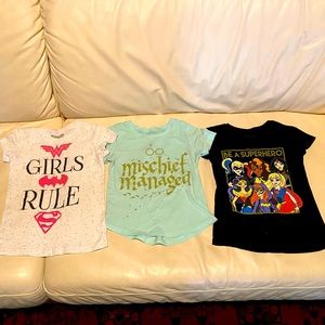 Bundle of girls t-shirts size 4/5